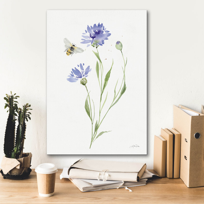 Art mural sur toile Winston Porter «Wild For Wildflowers 3» par Katrina Pete, H 26 po x l 18 po x P 0,75 po