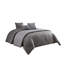  Ensemble d'édredon 10 pièces en microfibre grise-1771901954