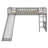 Twin Low Loft Bed with Slide-1344591441