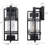 Dusk to Dawn Outdoor Wall Lights, Waterproof Anti-Rust Exterior Lighting Fixtures, Modern Matte Black Front Porch Wall Sconce for House Garage, Bulb Included
