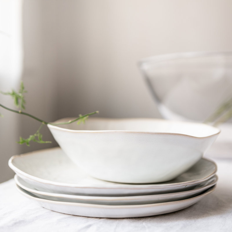 Burlington Handmade Stoneware Dinner Plate, Cloud