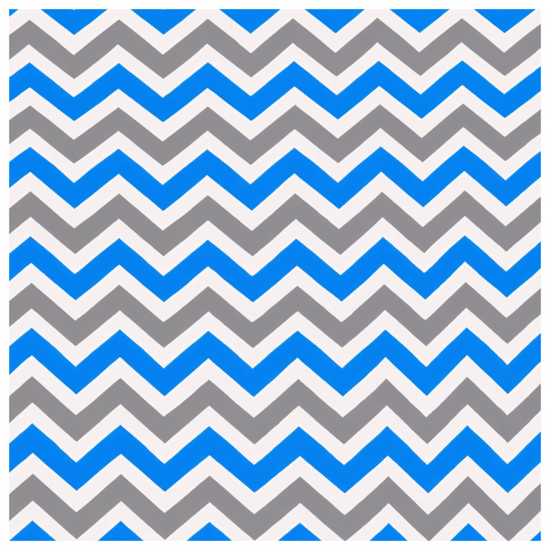Coussins décoratifs à chevrons bleus et gris, 16 x 16 inches