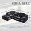 Luxueux canapé rembourré au look élégant-969951181