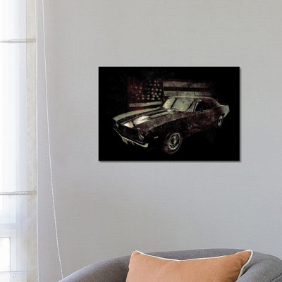American Muscle Car I by 33 Broken Bones - Wrapped Canvas Print