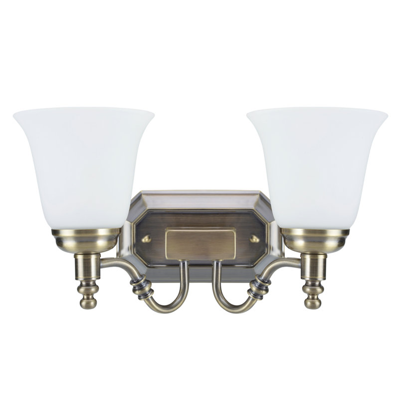 Hainesville 2 - Light Vanity Light, Antique Brass