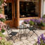 The 24"D Elegant Artwork Unique Mosaic Pattern All-season Patio Bistro Table-219852547