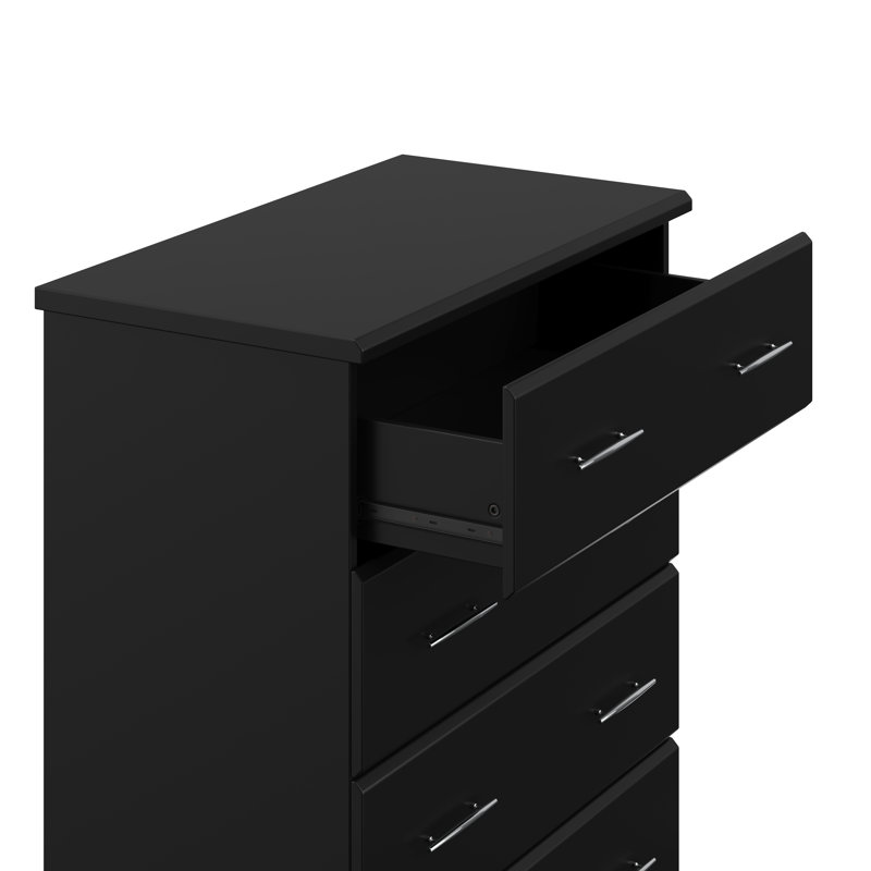 Brookside 4 Drawer Chest, Black