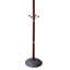 Portemanteaux 73 po de hauteur chrome et bois, finition cerisier-1940449506