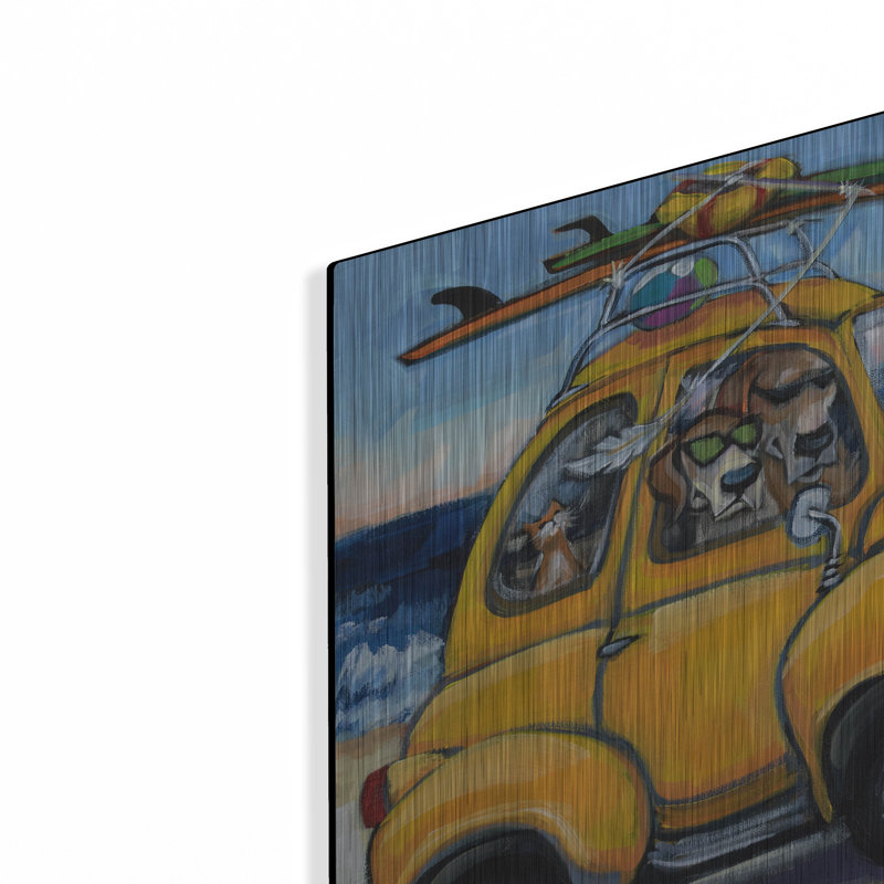«Beachy Keen» par CR Townsend, art mural en métal, H 12 po x l 12 po