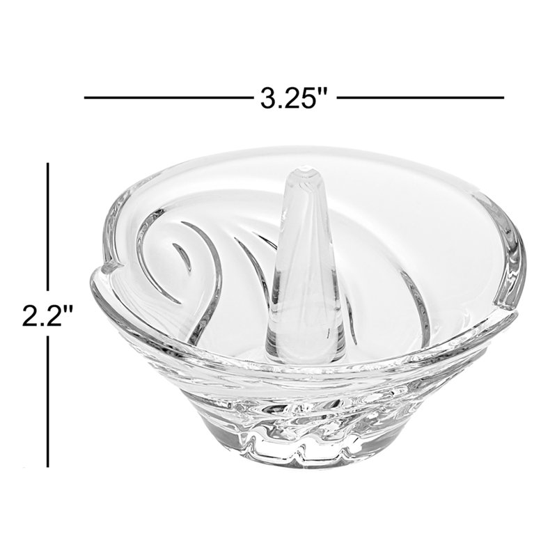 Porte-anneau classique en cristal taillé européen