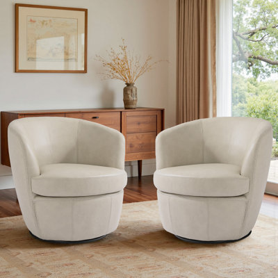 Aunna 81Cm Wide Swivel Club Chair
