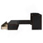 Lit escamotable double avec port USB et grand tiroir, espresso-120940431