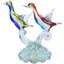 Barbini Murano Sommerso Handmade Glass Animals Hourglass