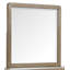 Lit plateforme rembourré King et commode à tiroirs avec miroir portrait