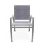 Chaise de bistro empilable en aluminium avec accoudoirs en polymère de qualité marine Bazza