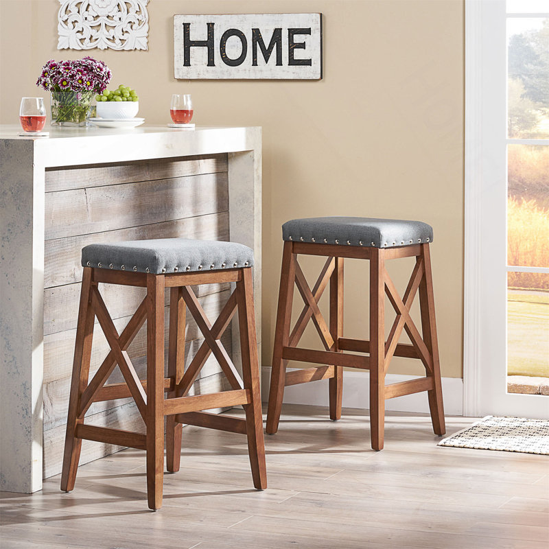 Tabouret Saddle, Siège gris anthracite / cadre brun