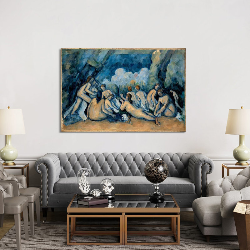 The Bathers by Paul Cezanne - Wrapped Canvas Painting