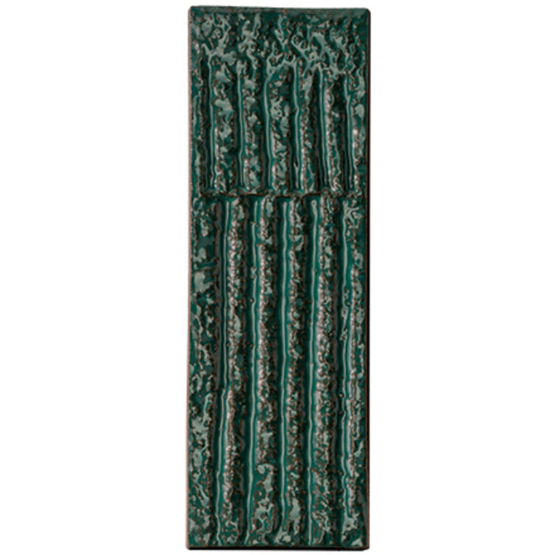 Chamotte Quadra 3"x9", Verde