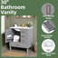 Meuble-lavabo 30 po avec lavabo en céramique - Porte à fermeture douce et 3 tiroirs-1415398273