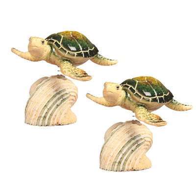 «2-PC Set» ICE ARMOUR H 3,5 po tortue de mer verte sur fond corail