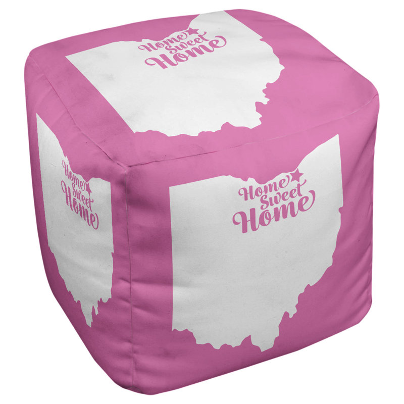 Repose-pieds à cubes cleveland the home, Rose