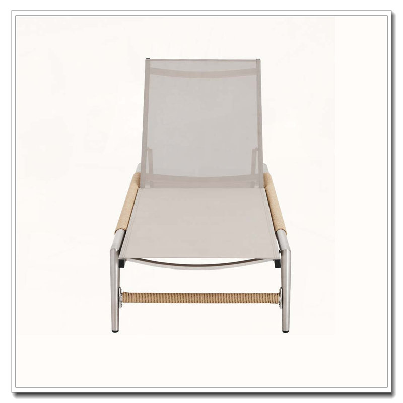 Outdoor Patio Aluminun Chaise Lounge, 2