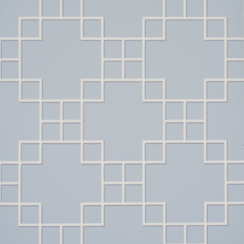 Georgette Trellis Wallpaper, Blue