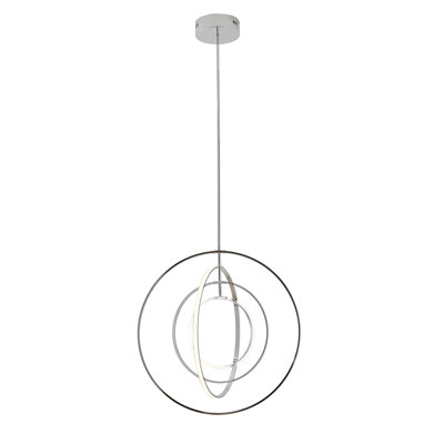 Luminaire suspendu en anneau 4 lumières DEL