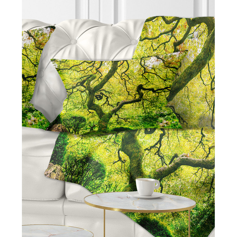 Coussin Amazing Green Tree, 12 po x 20 po, Rectangulaire