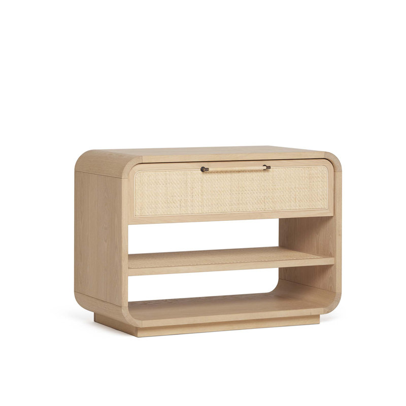 Marsh 1 - Drawer Solid Wood Nightstand