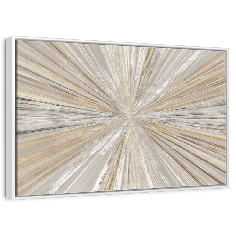 Lumière chatoyante, Cadre flottant blanc, 40 po x 27 po