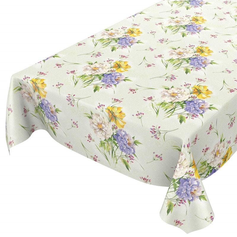 Polyester, Polyvinyl Chloride Floral Doily