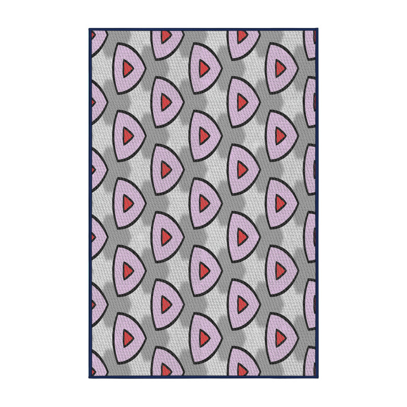 Tapis gris / violet Celia, Rectangle 6 pi x 9 pi