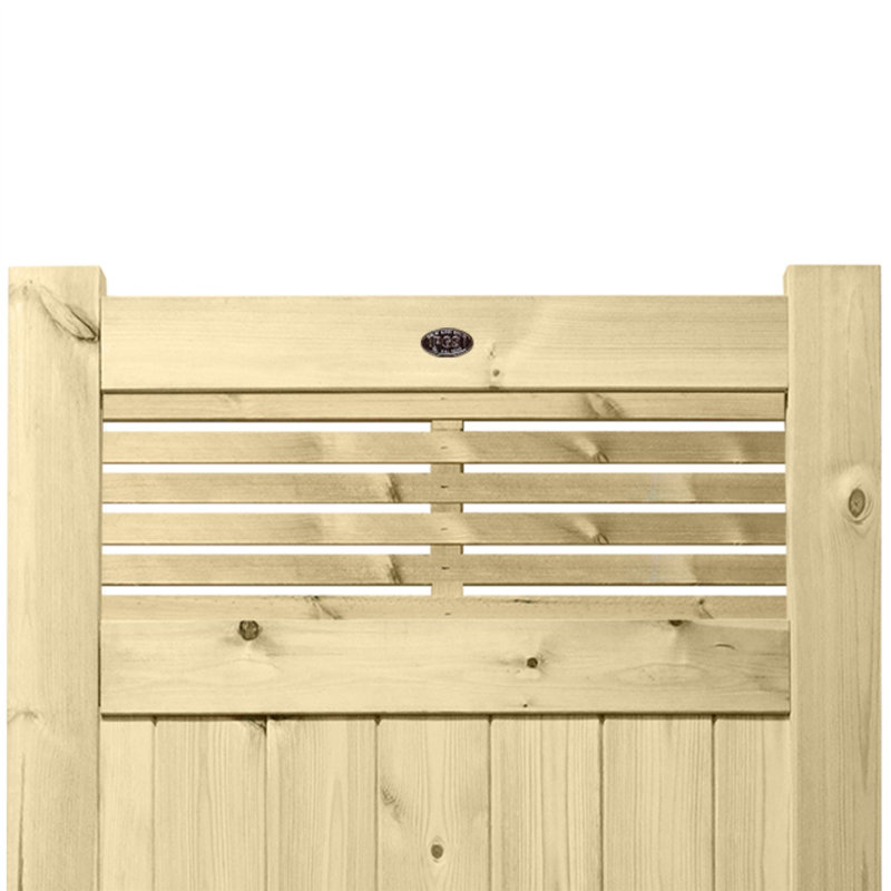 Kallas Pressure Treated (Tanalised) Wood Gate, 120cm H x 120cm W x 4.5cm D