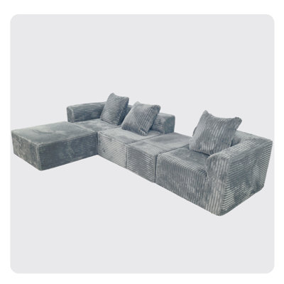Convertible Modular Sectional Sofa Set Compression Sofa