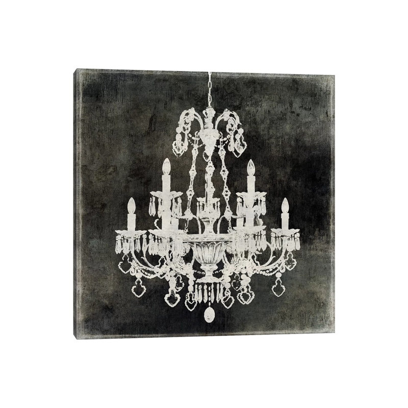 «Chandelier II», reproduction, Toile tendue, H 12 po x l 12 po x P 0,75 po
