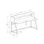 Bureau d'ordinateur, bureau personnel, ordinateur portable, tablettes de rangement, L 48 po, travail, stratifié, métal, contemporain-1186131966
