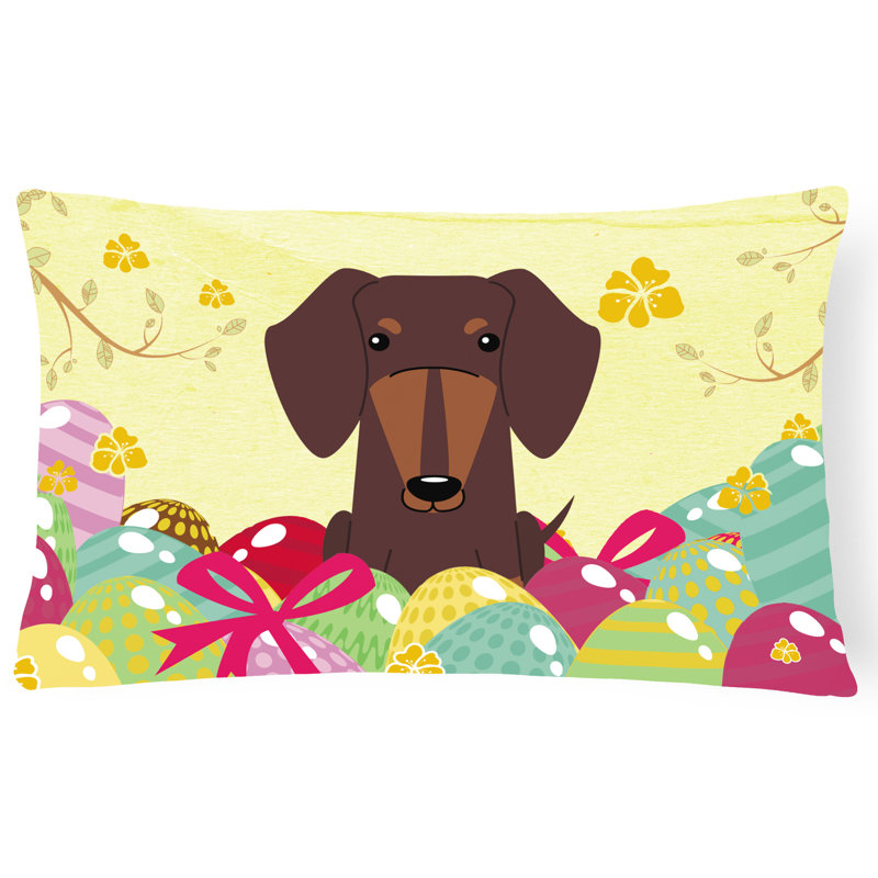 Coussin teckel de pâques œufs, Chocolat