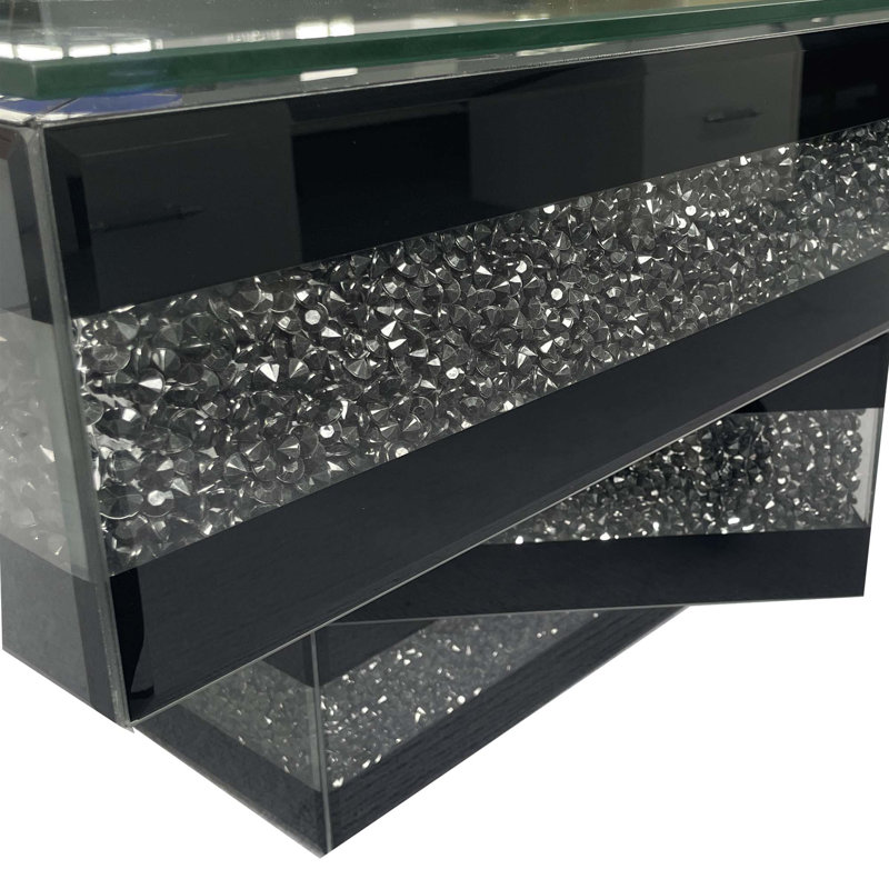Table basse Modern Glam, Noir