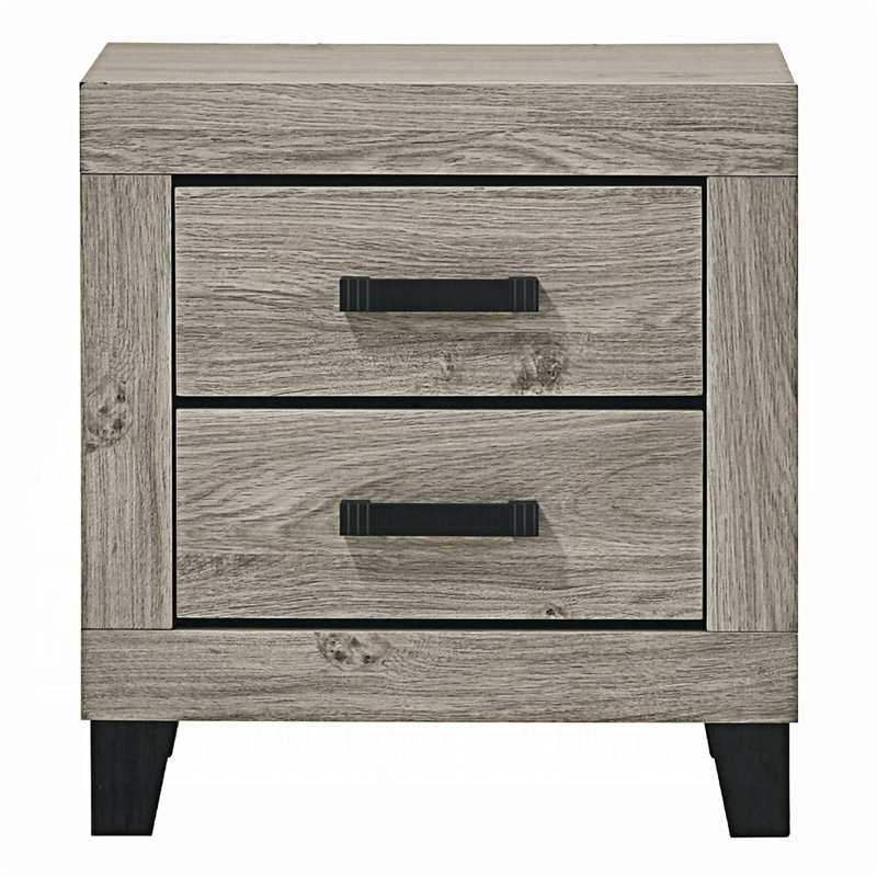 Table de chevet avec tiroirs