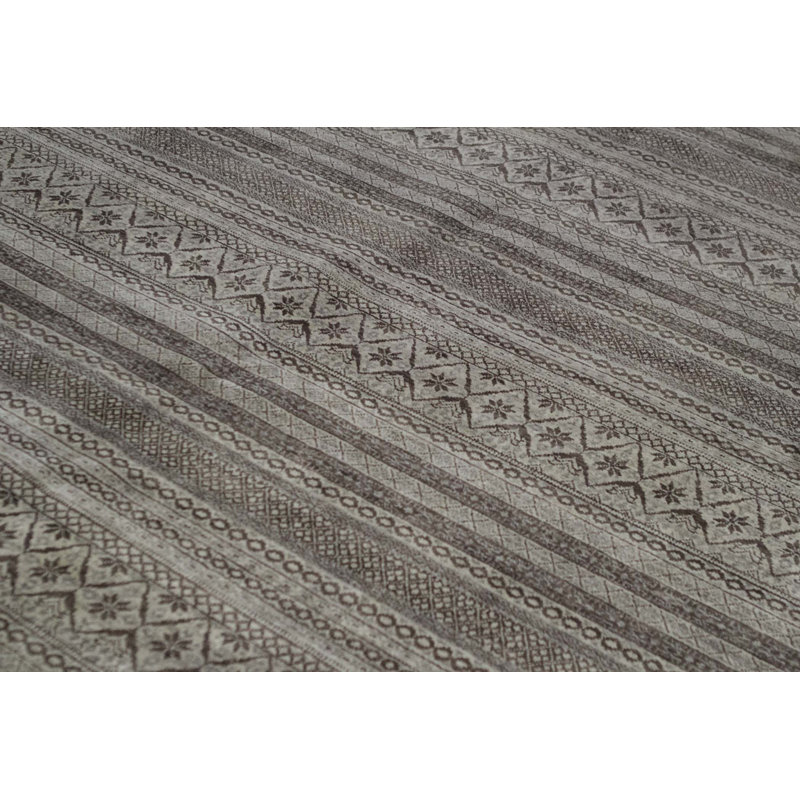 Hand-Knotted High-Quality Beige and Brown Area Rug