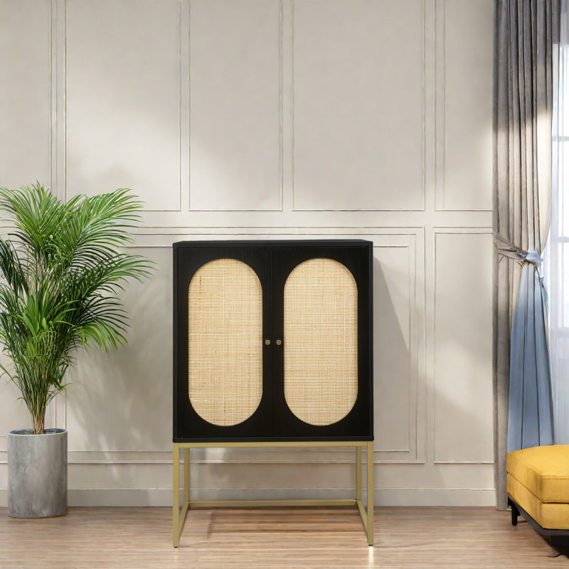 Metal Rectangle Accent Cabinet