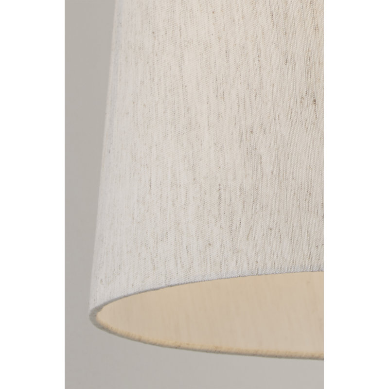20cm H Polyester Drum Lamp Shade ( Clip On ) in Taupe
