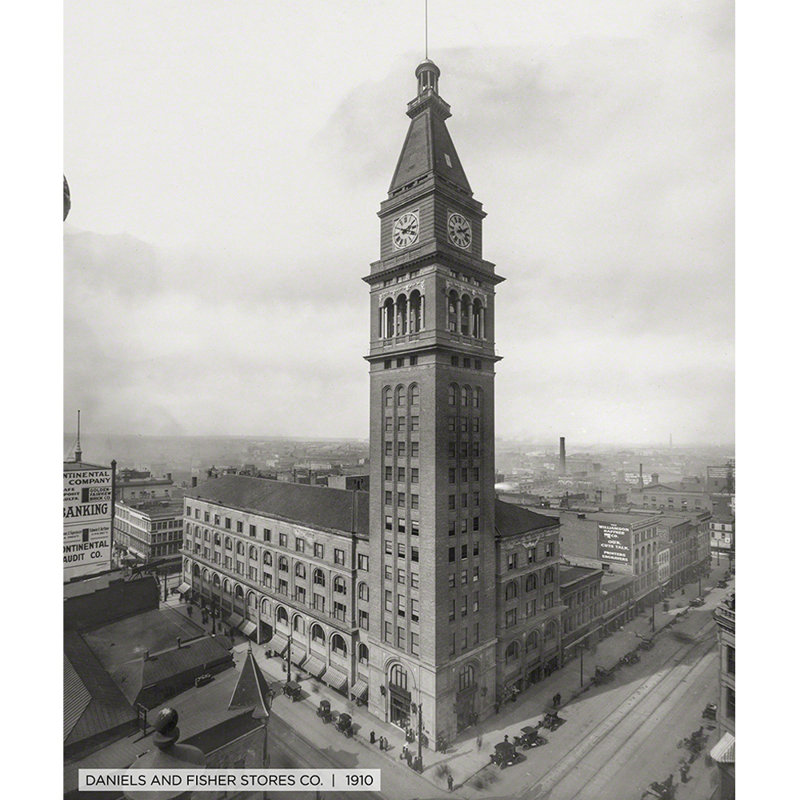 " Daniels And Fisher Stores Co. ", 24" H x 20" W x 1.5" D