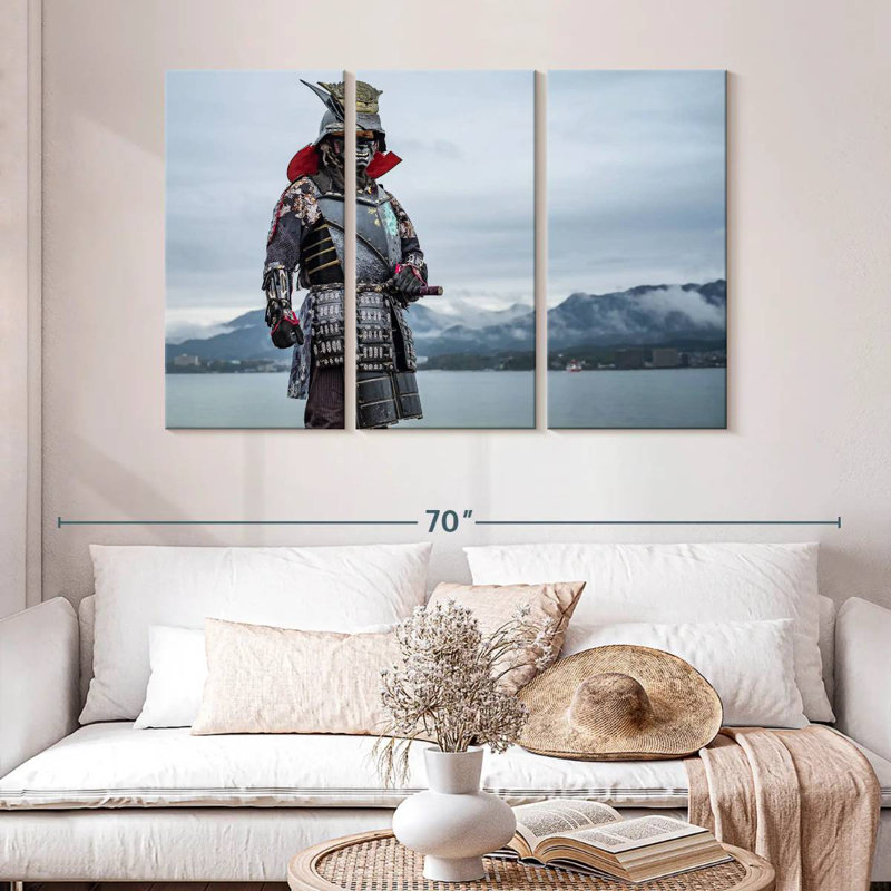 Leisha Japanese Samurai, 32" H x 50" W