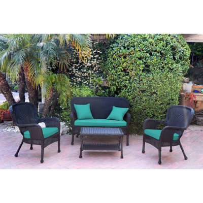 Bellas 4 Piece Sofa Set with Cushions