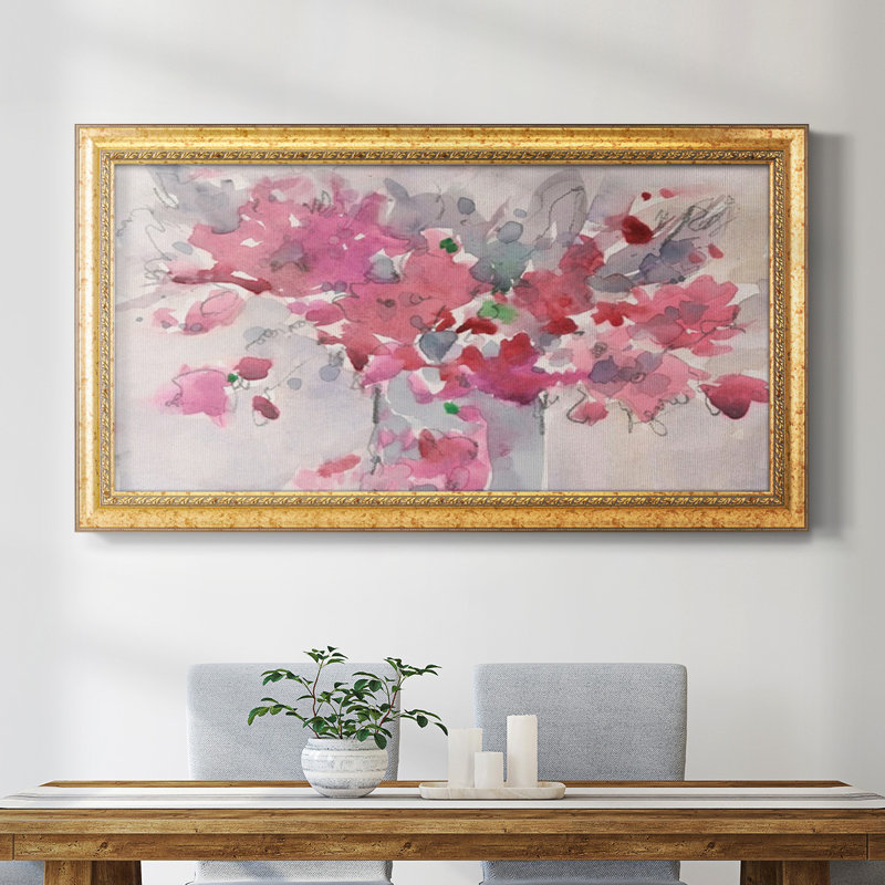 Floral Setting II " Floral Setting II " Color Photography Print, 25" H x 45" W x 2.5" D