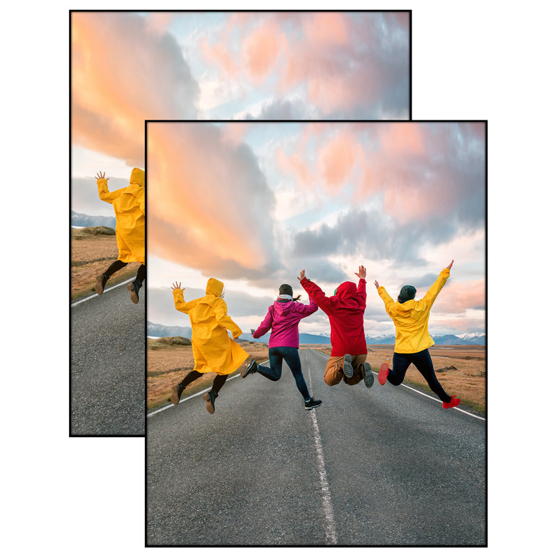 Black Front Loading Wall Picture Frame Set - 16x20 - 2 Pack