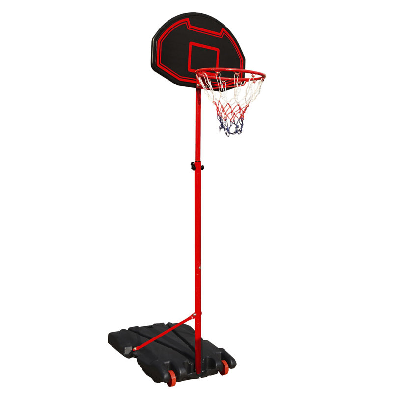 Panier de basketball dans le sol Wewdlgl, Noir / rouge