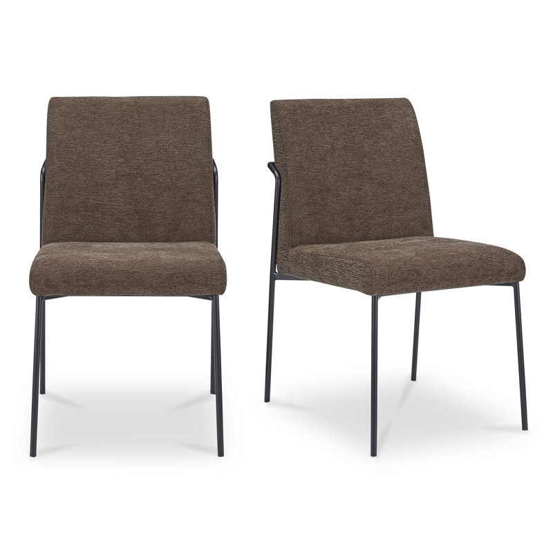 Danny Dining Chair Dark Brown Set of Two, Dark Brown